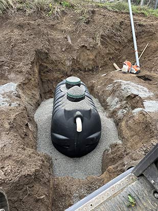 Exemple d'assainissement réalisé par GS prestataire de services TP